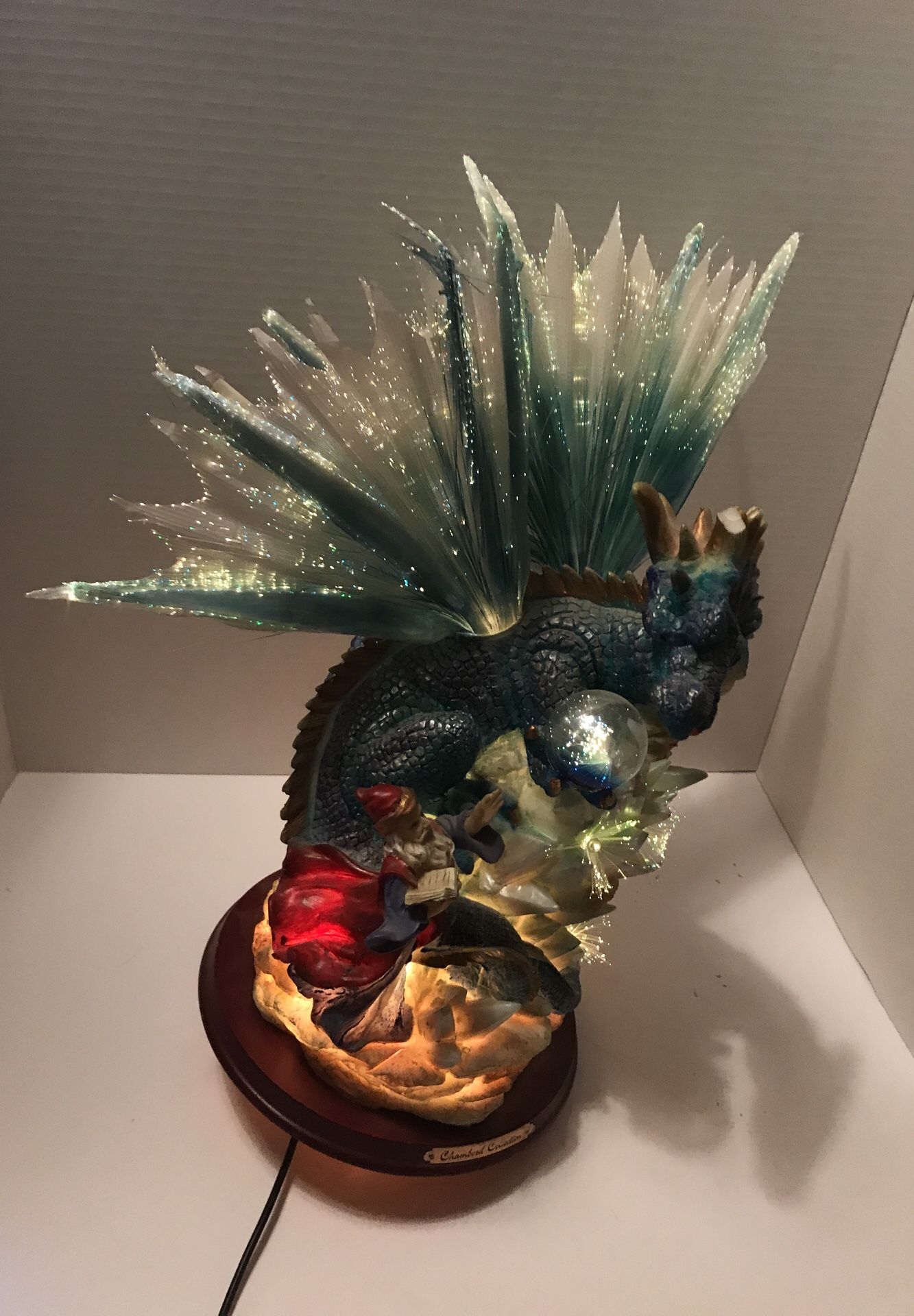 Chambord collection fiber optic wizard and dragon 25.00