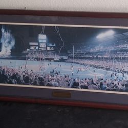 Angels 2002 World Series win, panoramic framed picture