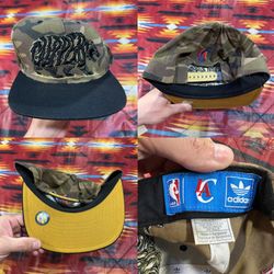 RARE Los Angeles Clippers NBA Adidas Snapback Cap Hat SnapBack Camo Bear Adult