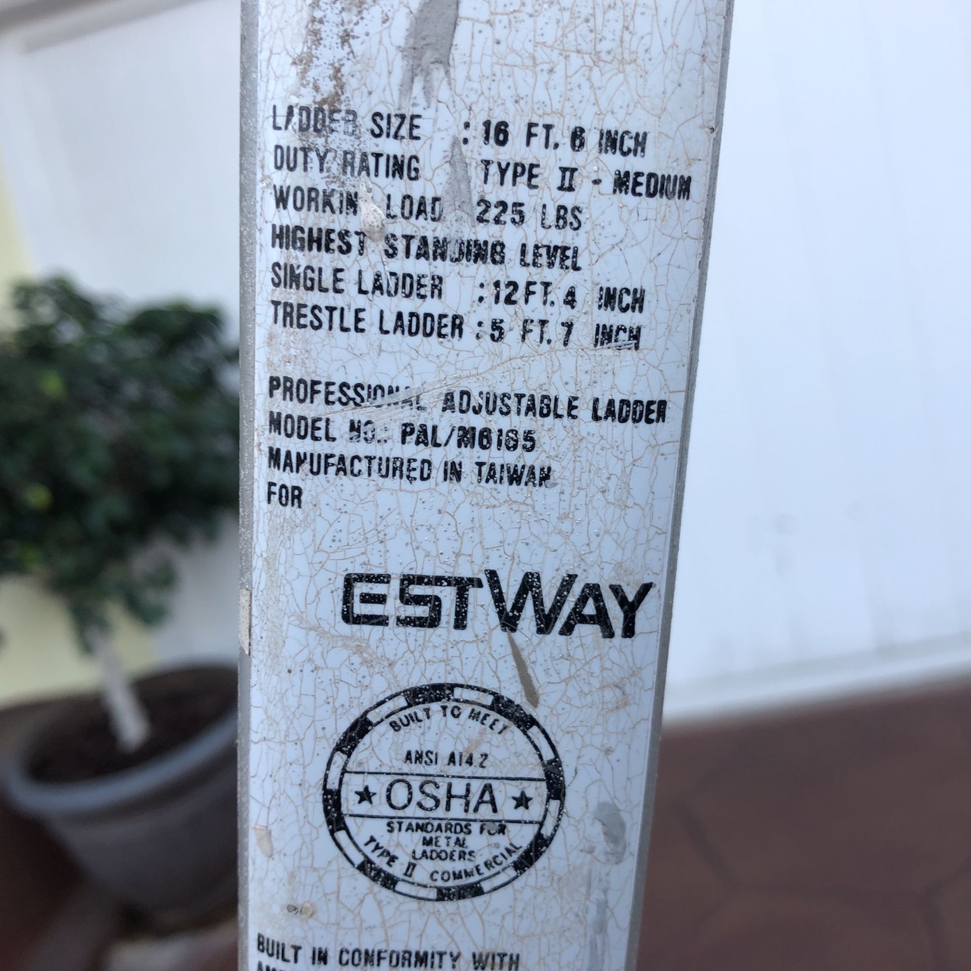 16.5 Ft Multi Purpose Folding Step Ladder Aluminum for Sale in La Mesa