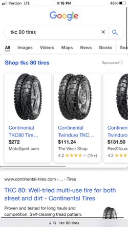 Continental Tkc 80 Twinduro Motorcycle Tires