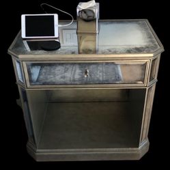 Restoration hardware Antique mirrored, nightstand, set of two