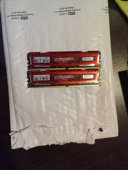 16GB (2x8GB) DDR4-2666 Ballistix Ram (Memory)