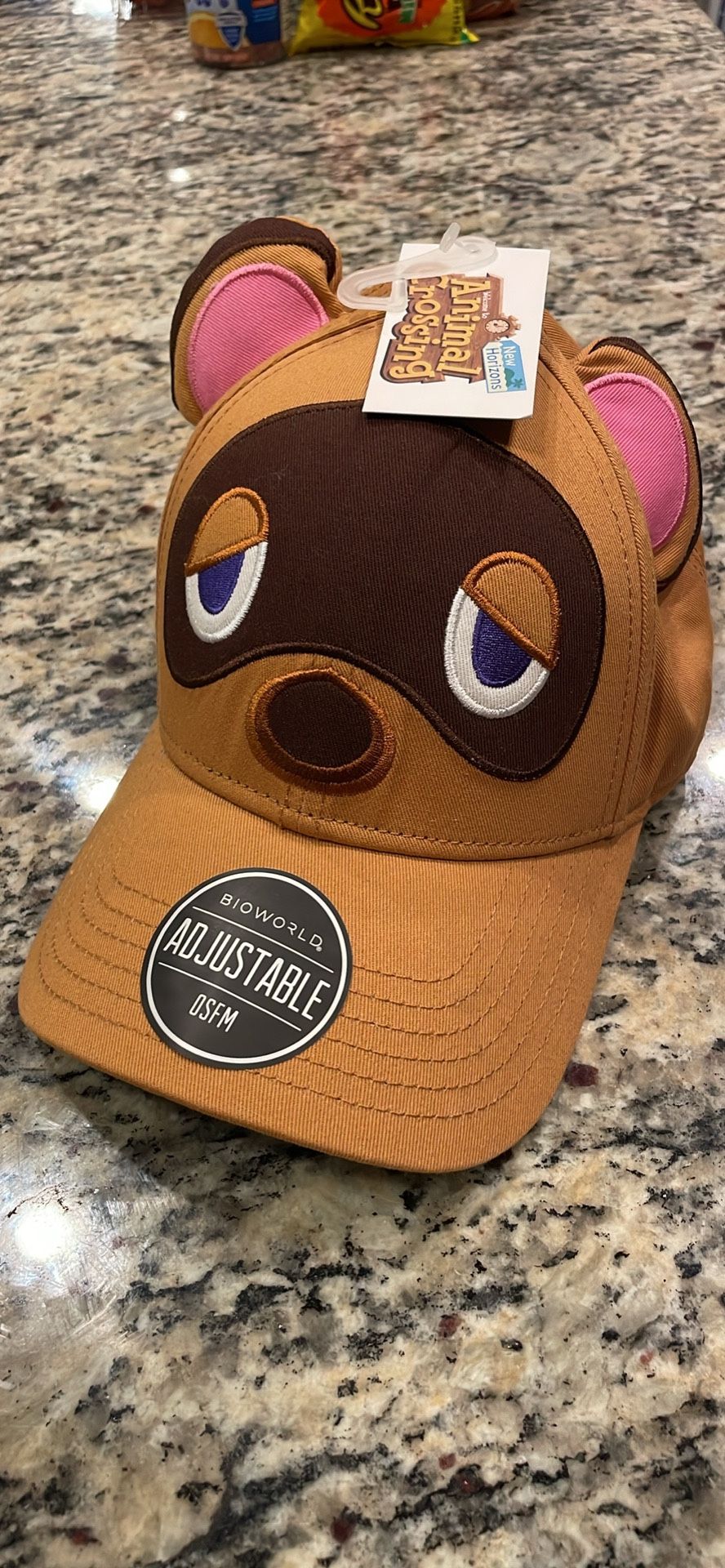 NWT Animal Crossing Hat - Tom Nook with Ears