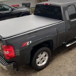 LA Zona Auto Parts 1999 to 2018 Chevy Silverado Sierra 6.5 bed Roll Up Tonneau Bed Cover Cubierto Tapa Enrolla Soft 