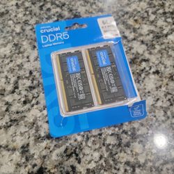Crucial 64GB DDR5 RAM, 5600MHz (or 5200MHz or 4800MHz) Laptop Memory Kit, SODIMM 262-Pin, Compatible with 13th Gen Intel Core and AMD Ryzen 6000 - CT2