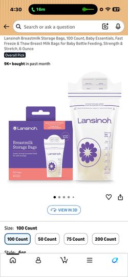 Breast Milk Storage Bags