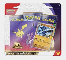 Pokemon 30th Celebration Tech Sticker Collection Lucario