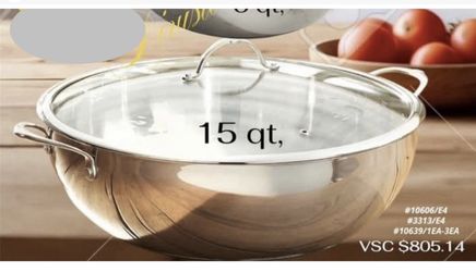 Cacerola De 15 Qt Acero Inoxidable Princess House