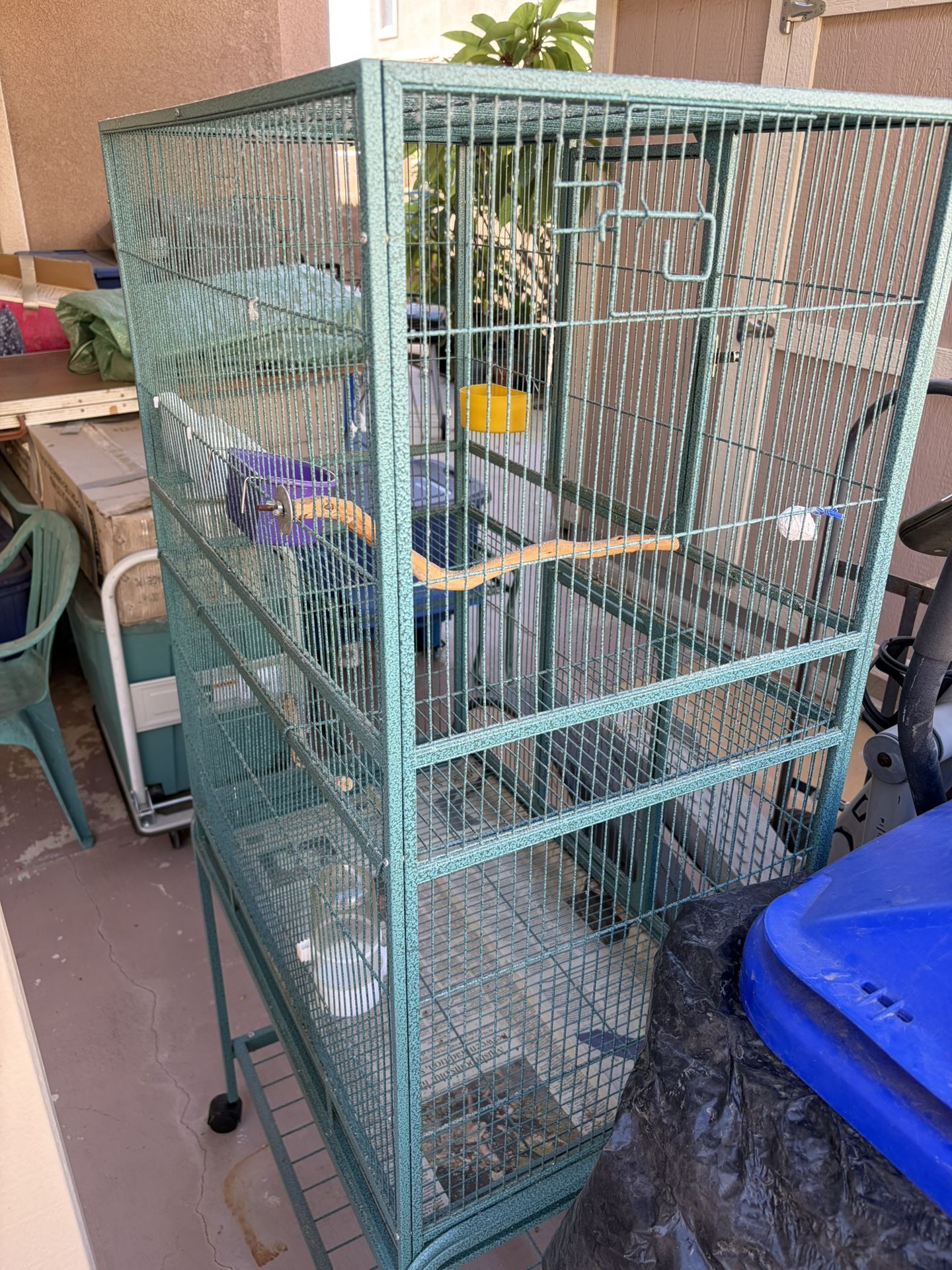 Bird Cage On Wheels