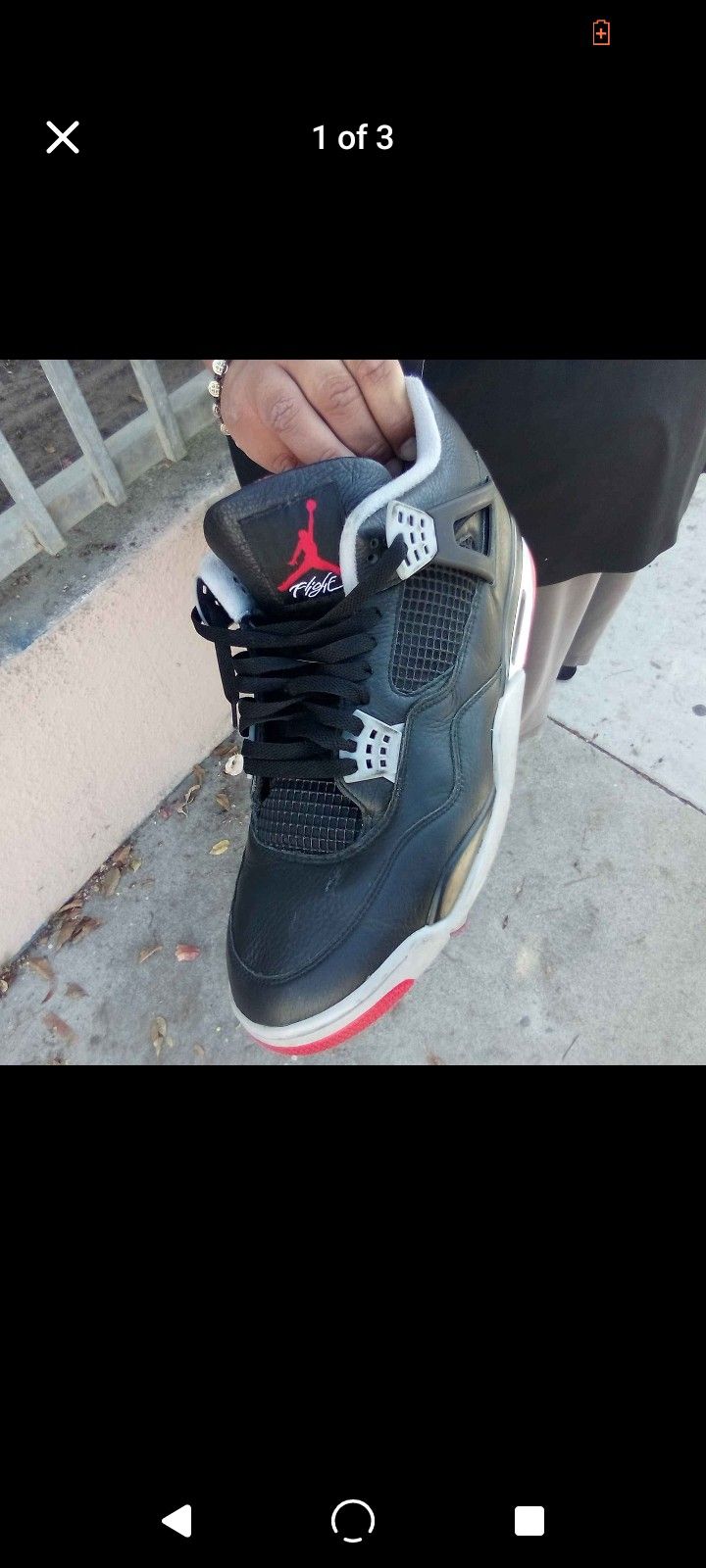 Bred 4s Size 14