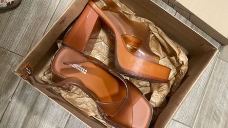Melissa brown platform sandals