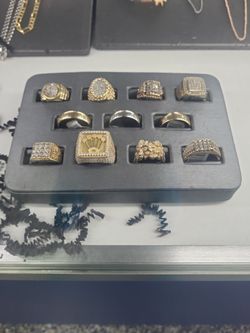 Rings and wedding bands available solid