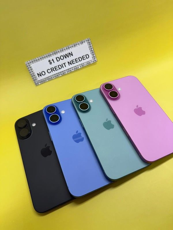 Apple IPhone 16 5G - Only $1 Today Pay The Rest Later!