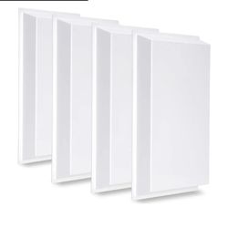 6175: 4-Pack, 24”×12” Ceiling Air Diverter for 2'x2' Grid and T-Bar Systems to Redirect Airflow from Vents (White-4 PCS)
