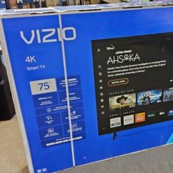 75 Tv Vizio Smart 4k HDTV 6 Month Warranty.  Free Delivery. $55 Down On Finacing 