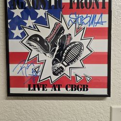Punk Rock Autographed Albums Guaranteed Authentic. 