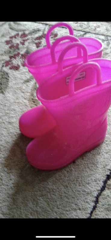 Capelli pink rain boots