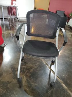 Very nice Safco Nesting (folding) chair on casters.