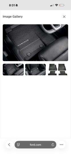 Genuine Ford Mustang All-Weather Floor Mats – 2024–2026