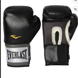 Everlast Pro Gloves, Black, 8oz Brand New 