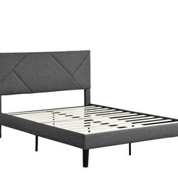 Gray Full Size Bed Frame - RTBCJH001