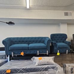 Super Deal Sofa & Chair Blue $799 FREE LOCAL DELIVERY & SET UP