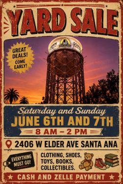 Yard Sale Santa Ana