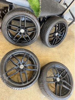 20” Curva black rims
