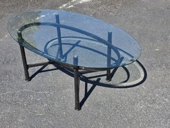 Glass/Metal Coffee Table