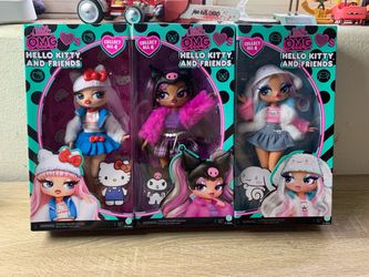 LOL Surprise OMG Hello Kitty and Friends Fashion Dolls Set of 3