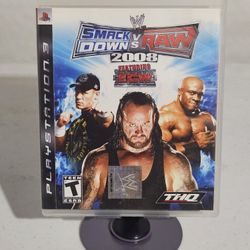 WWE Smackdown Vs. Raw 2008 Featuring ECW PS3 PlayStation 3 Complete In Box CIB