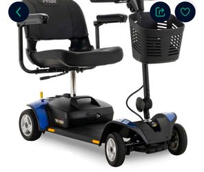Pride Mobility Go-Go Elite Traveller 4-Wheel SC44E w/ 12 AH Mobility Scooter, Blue