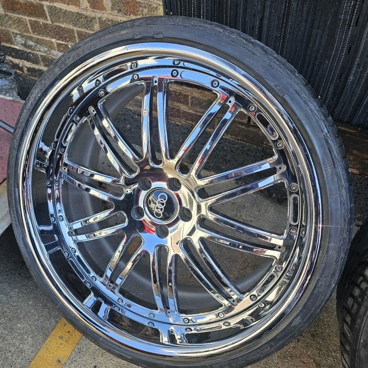 22 inch MHT staggered 3 piece wheels rims 5x112 vw benz audi for Sale ...