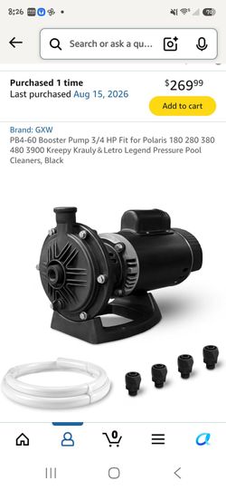 GXW PB4-60 Booster Pump 3/4 HP