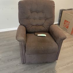 Recliner Power Lift Brown Color