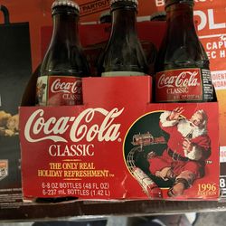 1996 Christmas Edition Coa Cola 6 Pack (bottle)