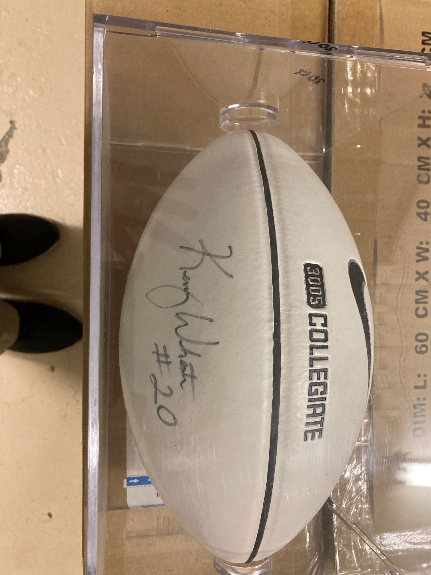 Kenny Wheaton signed Nike football,All Products : American Fashion Style Bags On Sale