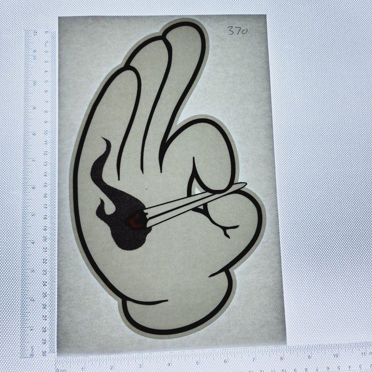 Iron On Heat Transfer Good For T-shirts Sweaters Jackets T Shirt Design Size Is About 12x8 Mickey Mouse Hand #370