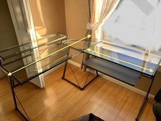Glass desk