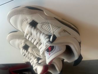 Air Jordan 4 White Cement Sneakers