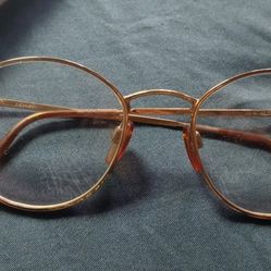 Giorgio Armani Eyeglasses Gold Round Frame