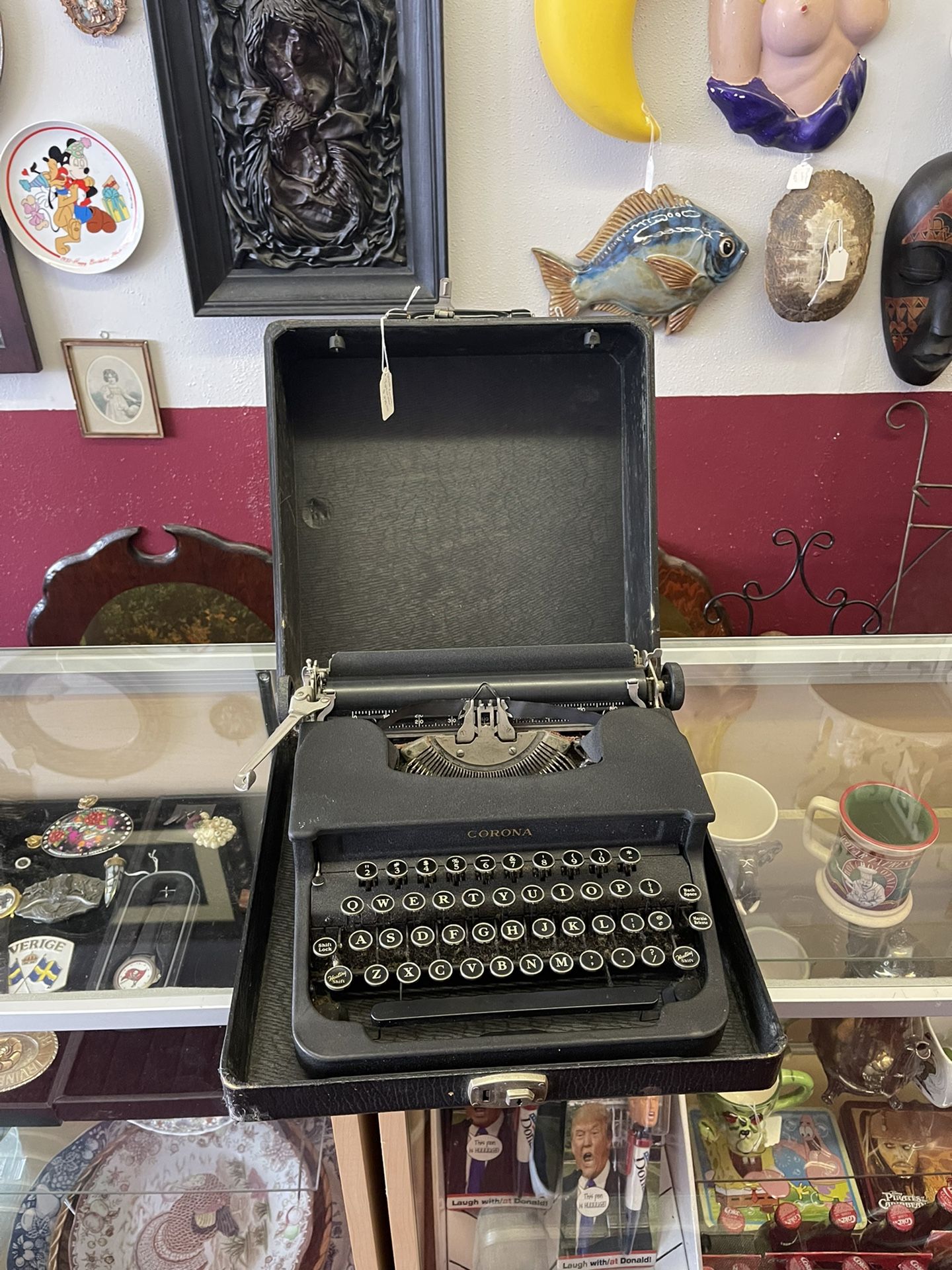 Vintage Portable Corona Typewriter With Case
