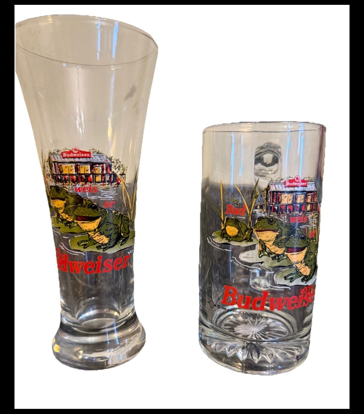 Vintage Budweisers Glasses Set 