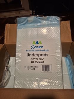 Secure Personal Care Underpads 30x36 60-Count
