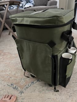 Fishing Backpack With Rod Holder Calissa Offshore Rolling Tackle