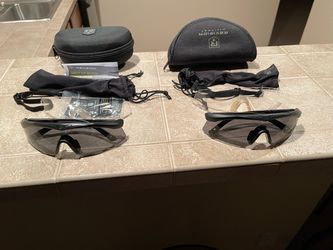 3 Sets of Ballistic Glasses  (2 new & 1 lightly used)