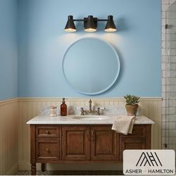 3-Light Light Fixture - Black new2
