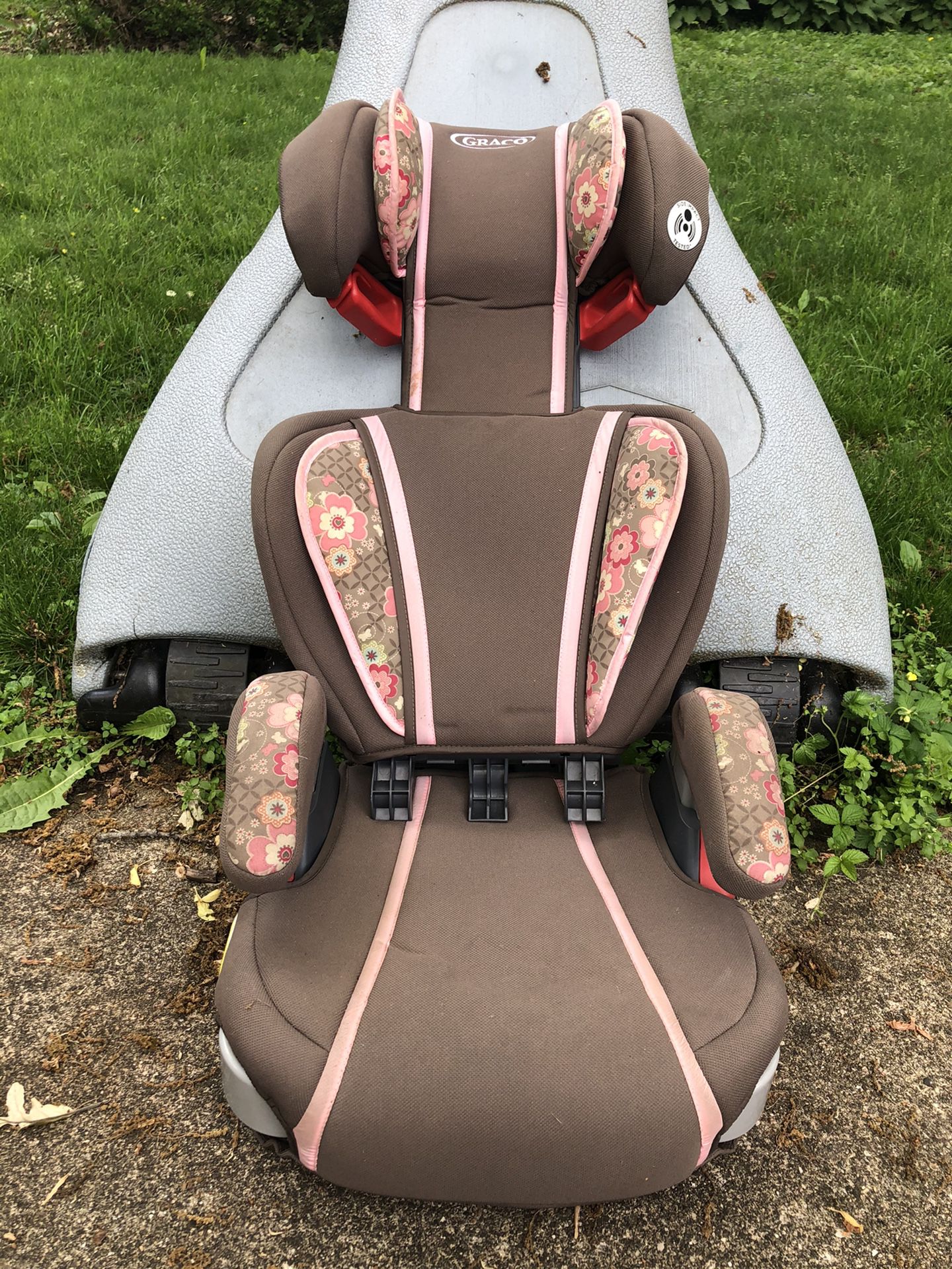 Used Graco Car seat with separate booster seat