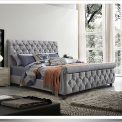 This Weekend, Only King Gray Bedframe Only $299